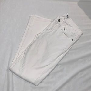 Paige Kylie Crop White Jeans